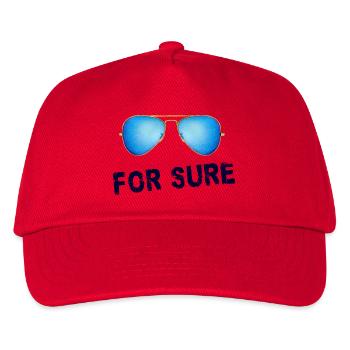 Sicher - Kinder Basecap - Rot - Vorne