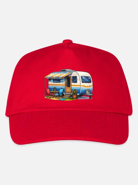 Wohnwagen Camper - Kinder Basecap - Rot