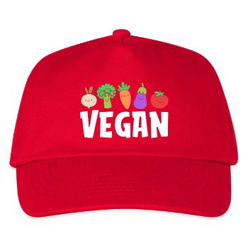 Dietician Diet Vegan - Kids’ Baseball Cap - red - Front