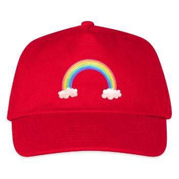 Arc arc-en-ciel avec nuages - Casquette de baseball Enfant - rouge - Devant