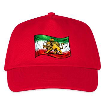 Drapeau de la Perse et de l’Iran - Casquette de baseball Enfant - rouge - Devant