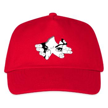 Yeux Fouillants Grunge alternatif inquiétant - Casquette de baseball Enfant - rouge - Devant