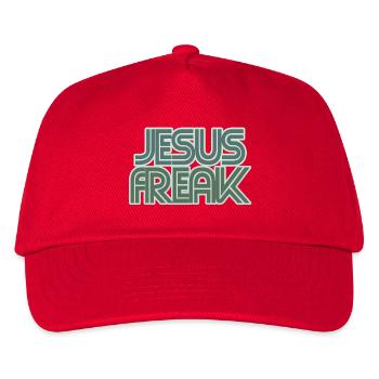 Retro Jesus Freak Graphic - Kids’ Baseball Cap - red - Front
