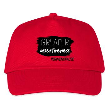 Greater Assertiveness Perimenopause - Kids’ Baseball Cap - red - Front
