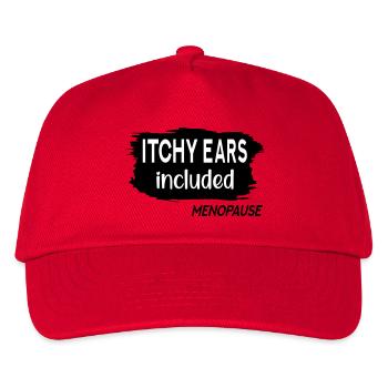 Itchy Ears Menopause - Kids’ Baseball Cap - red - Front