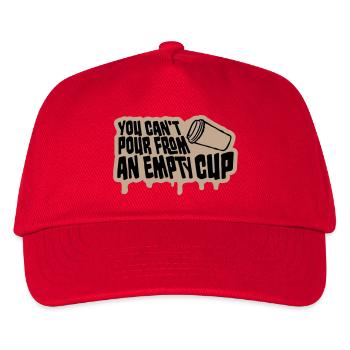 You Can't Pour From An Empty Cup Self Care - Kids’ Baseball Cap - red - Front