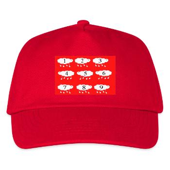 Counting sheep - Kids’ Baseball Cap - red - Front