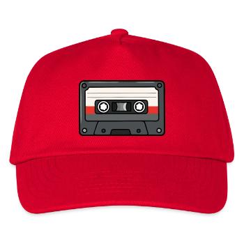 Retro Cassette Tape 80s 90s Nostalgia Vintage Musi - Kids’ Baseball Cap - red - Front