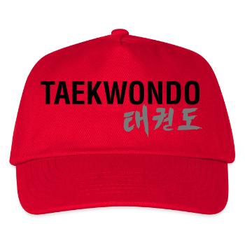TAEKWONDO - Kinder Basecap - Rot - Vorne