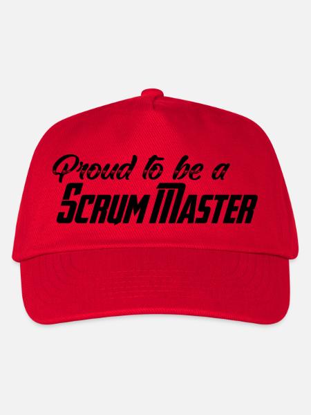 Proud to be a Scrum Master - Kinder Basecap - Rot