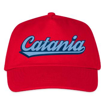Catania Coastal Retro Lettering - Kids’ Baseball Cap - red - Front