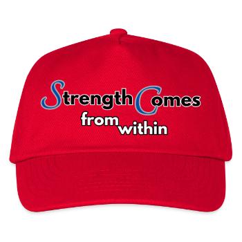 La force vient de l’intérieur - Casquette de baseball Enfant - rouge - Devant