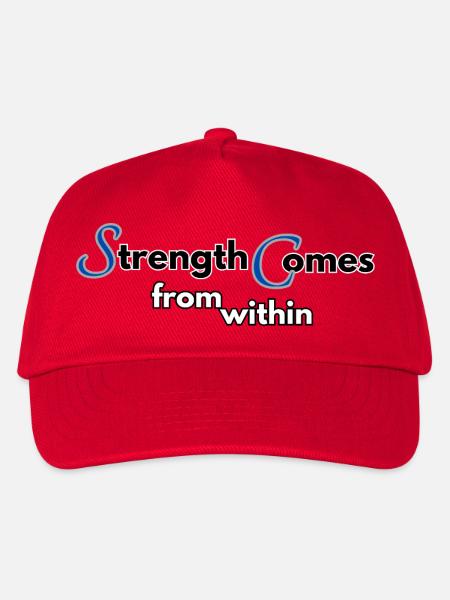 Strength comes from within - Kinder Basecap - Rot