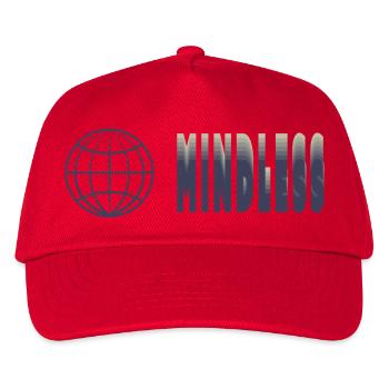 Achtsamkeit T-Shirt – Weltsymbol - Kinder Basecap - Rot - Vorne