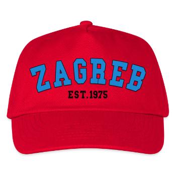 Zagreb Est.1975 - Kinder Basecap - Rot - Vorne