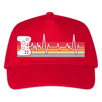 Gamer Game Video Game Blueberry Vintage Gaming - Kids’ Baseball Cap - red - Front