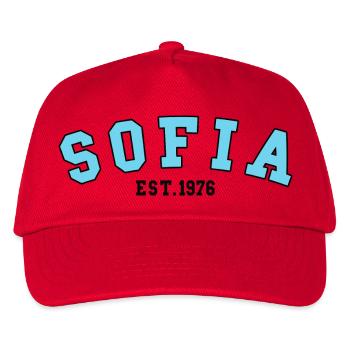 Sofia Fondée en 1976 - Casquette de baseball Enfant - rouge - Devant