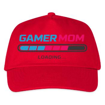 Gamer Mom Ladebalken - Kinder Basecap - Rot - Vorne