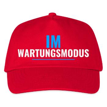 Im Wartungsmodus – Shirt für IT‑Administratoren - Kinder Basecap - Rot - Vorne