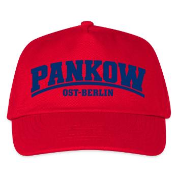 Pankow - Ost-Berlin - Bezirk - Deutschland - Kinder Basecap - Rot - Vorne