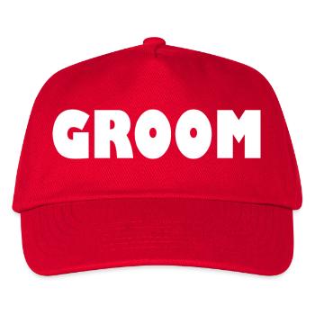 Groom - Kinder Basecap - Rot - Vorne