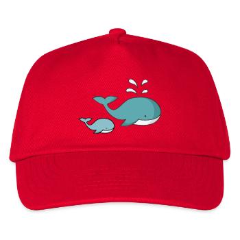 Wal - Kinder Basecap - Rot - Vorne