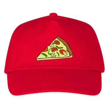 Pizza Pizza slice - Kids’ Baseball Cap - red - Front