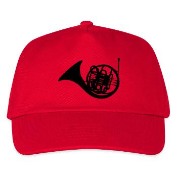 instrument de musique Corne - Casquette de baseball Enfant - rouge - Devant