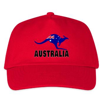 Australia Kangaroo / Gift / Gift Idea - Kids’ Baseball Cap - red - Front