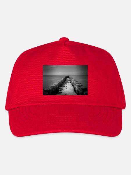 Brise-lames à Ahrenshoop - Casquette de baseball Enfant - rouge