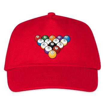billard - Casquette de baseball Enfant - rouge - Devant