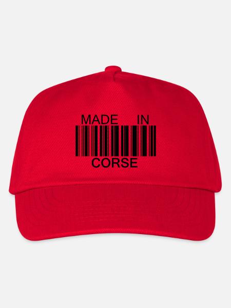 Made in Korsika - Kinder Basecap - Rot