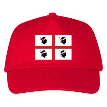 sticker flag of Sardinia flag sticker Sardinia flag - Kids’ Baseball Cap - red - Front