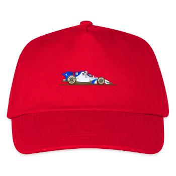 Auto, Rennen, Rennwagen, Racing - Kinder Basecap - Rot - Vorne