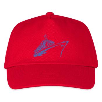 Bateau de croisière Navire de croisière Luxe - Casquette de baseball Enfant - rouge - Devant