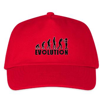 EVOLUTION FOTOGRAFIE Foto Blende Alien Geschenk - Kinder Basecap - Rot - Vorne