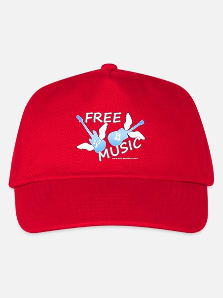 Kostenlose Musik - Kinder Basecap - Rot