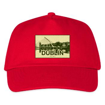 Impression vintage de Dublin Skyline - Casquette de baseball Enfant - rouge - Devant