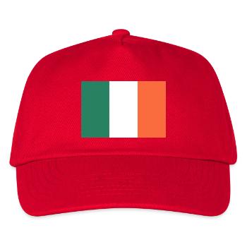 Zeigen Sie Farbe – Irland - Kinder Basecap - Rot - Vorne