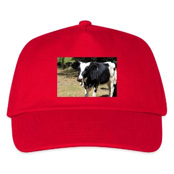 Kuh Poster - Kinder Basecap - Rot - Vorne