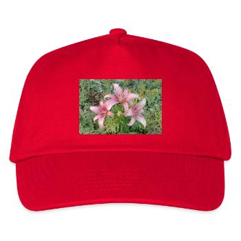 Fleur de lys rose - Casquette de baseball Enfant - rouge - Devant