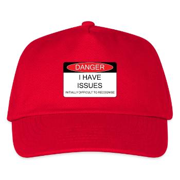 I have Issues - Kinder Basecap - Rot - Vorne