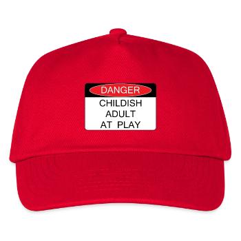 Childish adult at play - Kinder Basecap - Rot - Vorne