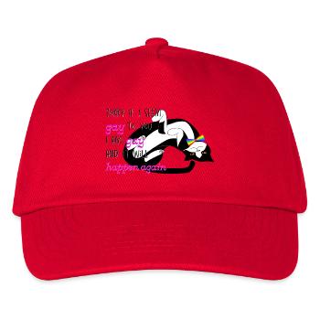 Ich bin schwul und es wird wieder passieren - Kinder Basecap - Rot - Vorne