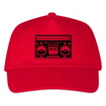 ghetto-blaster 1 - Casquette de baseball Enfant - rouge - Devant