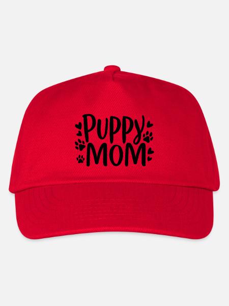 Welpe Hund - Kinder Basecap - Rot