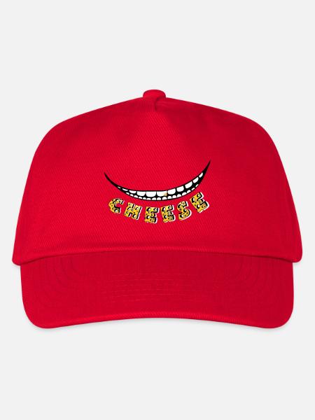 Cheese :) - Kinder Basecap - Rot