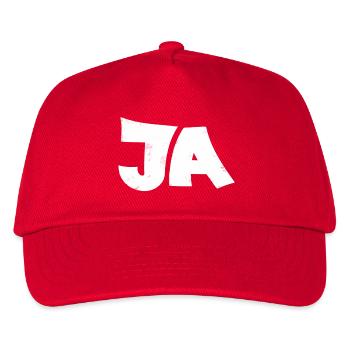 YES - Kids’ Baseball Cap - red - Front