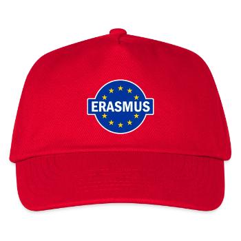 Erasmus Design with EU Flag - Kids’ Baseball Cap - red - Front