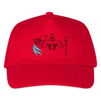 Alpha Aquarius Deluxe - Kinder Basecap - Rot - Vorne